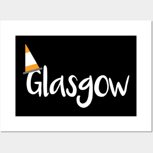 Glasgow Orange Traffic Cone Design Posters and Art